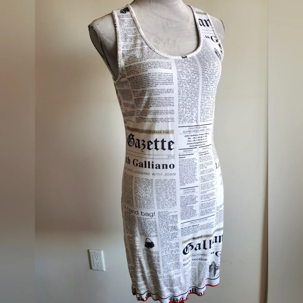 GALLIANO Racerback Dress - Picture 7 of 14